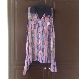 Flowy multi color top